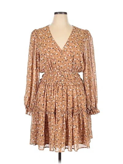 Oddi Casual Dress In Brown