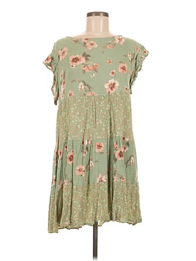 Pre-owned Oddi Casual Dress In Green