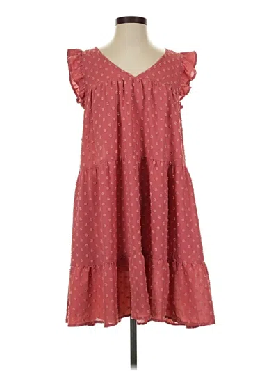 Pre-owned Oddi Casual Dress In Pink