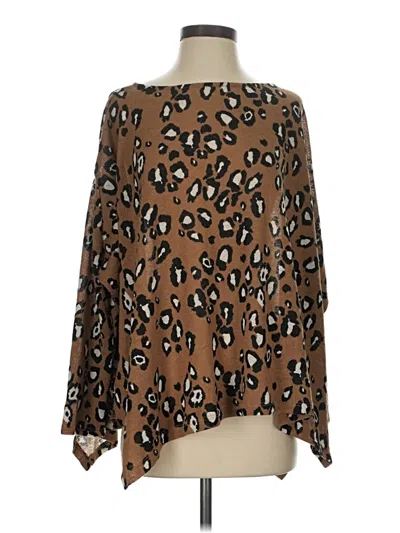 Pre-owned Oddi Long Sleeve Blouse In Brown