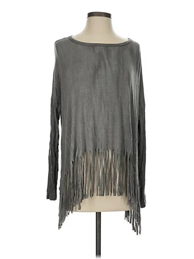 Pre-owned Oddi Long Sleeve Blouse In Gray