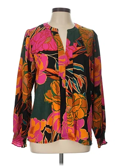 Pre-owned Oddi Long Sleeve Blouse In Orange