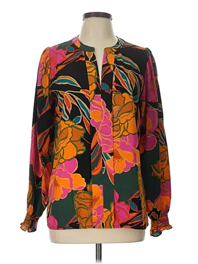 Pre-owned Oddi Long Sleeve Blouse In Orange
