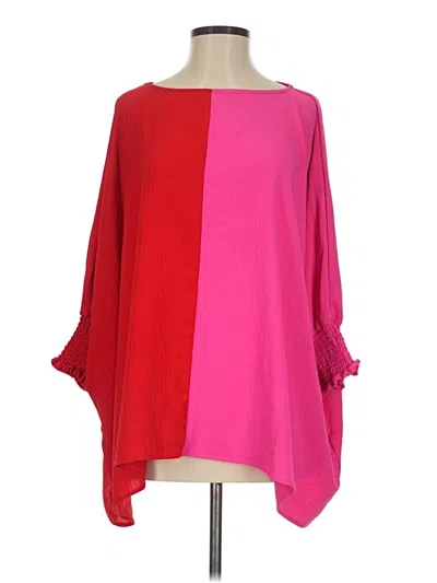 Pre-owned Oddi Long Sleeve Blouse In Pink