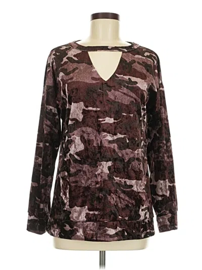 Pre-owned Oddi Long Sleeve T-shirt In Brown