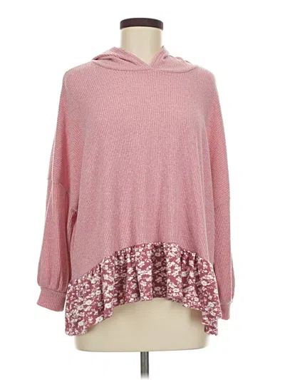Pre-owned Oddi Poncho In Pink