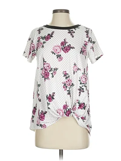 Pre-owned Oddi Short Sleeve Blouse In White