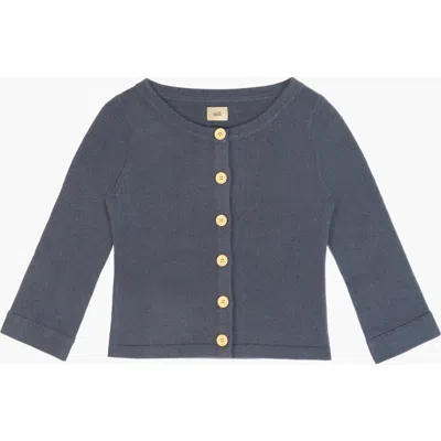 Oddli 3/4 Sleeve Cashmere Cardigan In Gray
