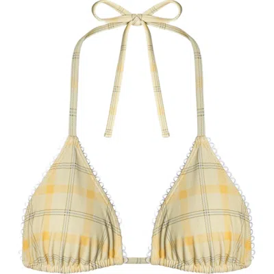 Oddli Bikini Top In Yellow