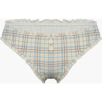 Oddli Bloomer Bikini Bottom In Blue
