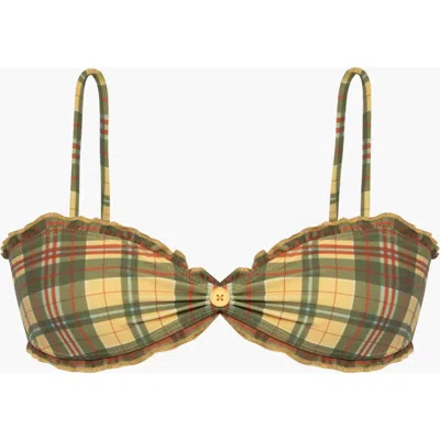 Oddli Bralette Bikini Top In Multi