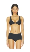 Oddli Button Bikini Top In Multi