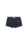 Oddli Button Mini Shorts In Blue