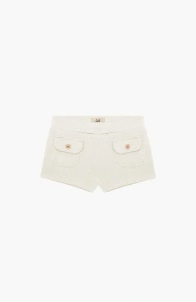 Oddli Button Mini Shorts In Neutral