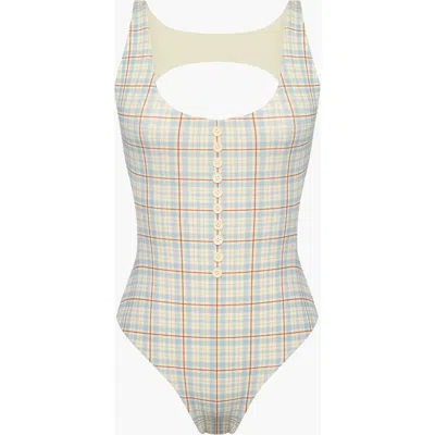 Oddli Button One Piece In White