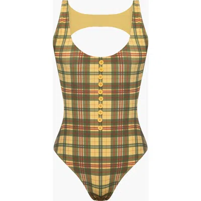 Oddli Button One Piece In Yellow