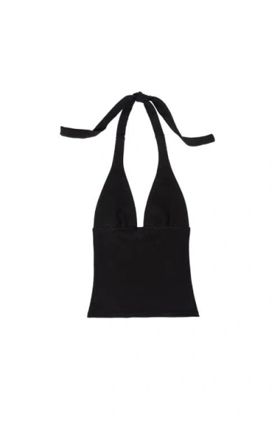 Oddli Halter Top In Black
