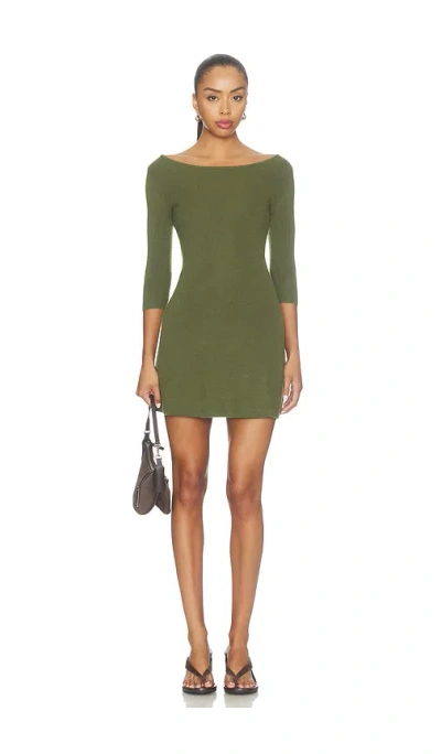 Oddli Lightweight Knit Dress In Green
