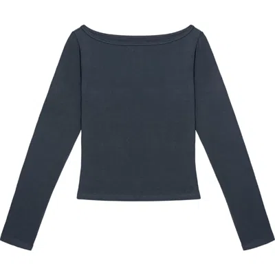 Oddli Long Sleeve Top In Blue