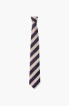 Oddli Striped Silk Tie In Neutral