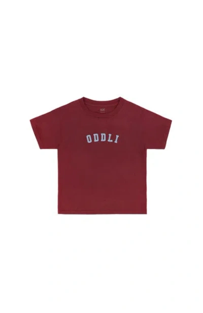 Oddli Unisex Tee In Burgundy