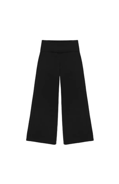 Oddli Wide Leg Pant In Black