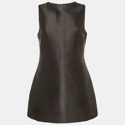 Pre-owned Oddmuse Black Satin Sleeveless Mini Dress S