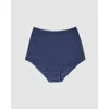 Oddobody Organic Cotton High Waisted Brief In Lapis