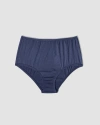 Oddobody Organic Cotton Mid-rise Brief In Lapis
