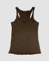 Oddobody Organic Cotton Roller Tank In Chestnut