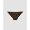 Oddobody Organic Cotton String Bikini In Chestnut