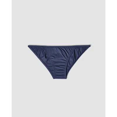 Oddobody Organic Cotton String Bikini In Lapis