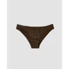 Oddobody Organic Cotton Tanga In Chestnut