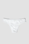 Oddobody Organic Cotton Thong In Chalk, Women's At Urban Outfitters