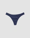 Oddobody Organic Cotton Thong In Lapis
