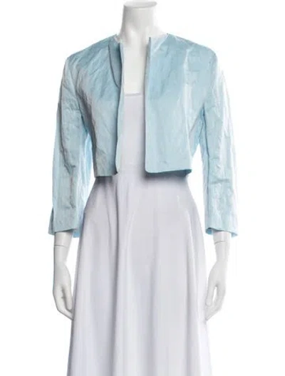 Pre-owned Odeeh Bolero In Blue/white