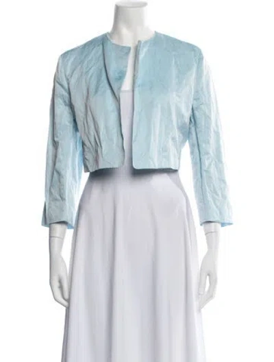 Pre-owned Odeeh Bolero In Blue/white