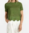 Odeeh Cablé Knit Sweater In Grass Green In Green
