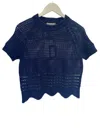 Odeeh Cablé Sweater In Ink In Blue