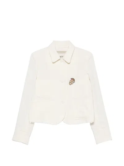 Odeeh Crystal-embellished Patch-pocket Jacket In Multi