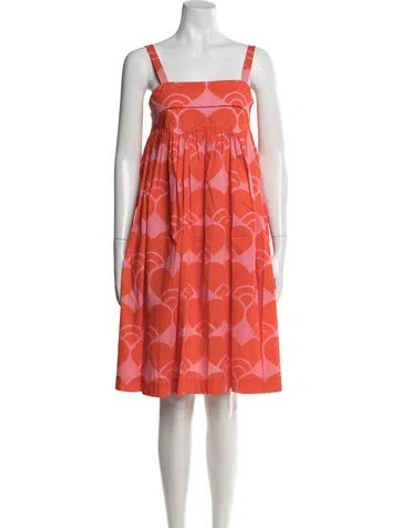 Pre-owned Odeeh Graphic Print Knee-length Dress In Multi
