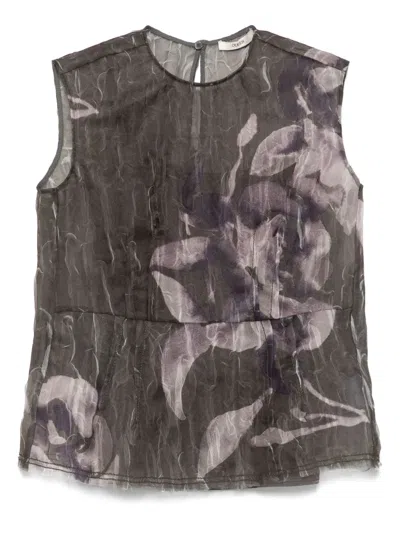 Odeeh Graphic-print Top In Green