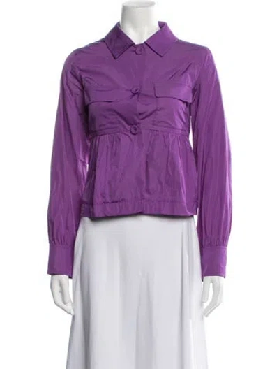 Pre-owned Odeeh Jacket W/ Tags In Purple