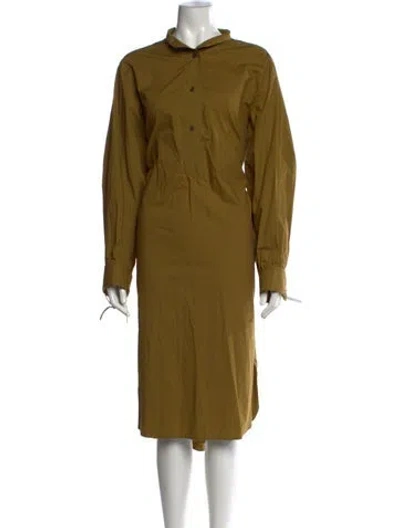Pre-owned Odeeh Knee-length Dress In Green