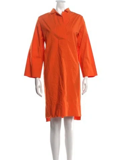 Pre-owned Odeeh Knee-length Dress In Orange