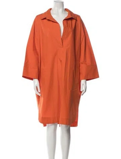 Pre-owned Odeeh Knee-length Dress W/ Tags In Orange