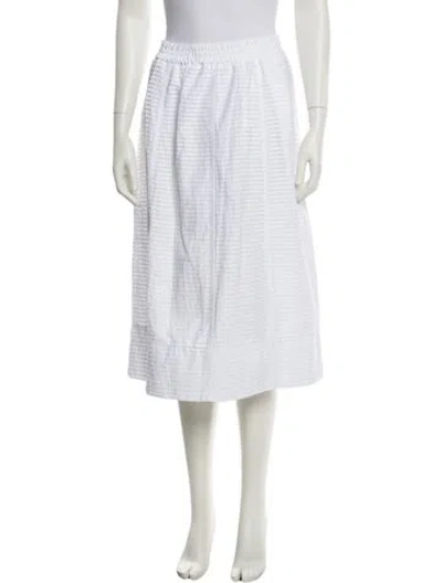 Pre-owned Odeeh Knee-length Skirt W/ Tags In White