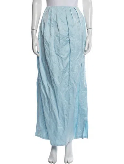 Pre-owned Odeeh Long Skirt In Blue