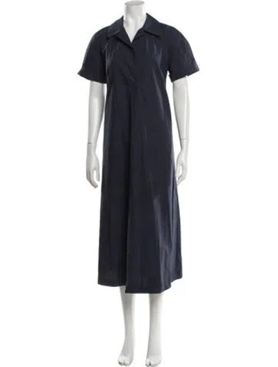Pre-owned Odeeh Midi Length Dress In Blue