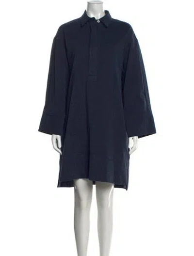 Pre-owned Odeeh Mini Dress In Blue